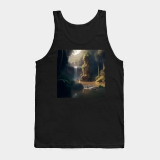 Ancient Forest Waterfall Tank Top